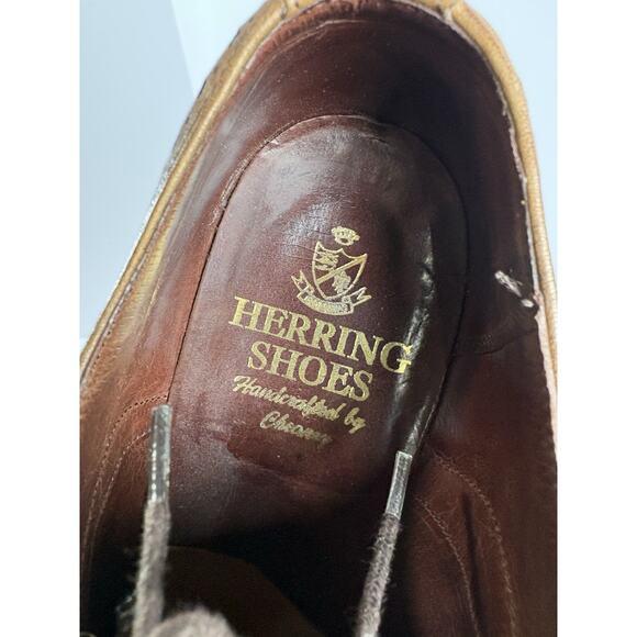 Herring \'Fencote\' Brown Leather Oxford Brogues 7.5 Dress Shoes main image 6
